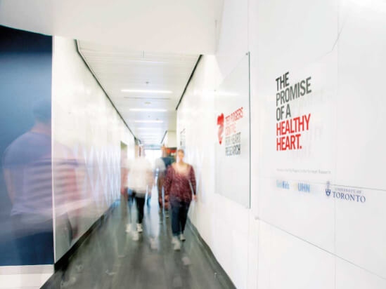 Ted Rogers Centre for Heart Research hallway